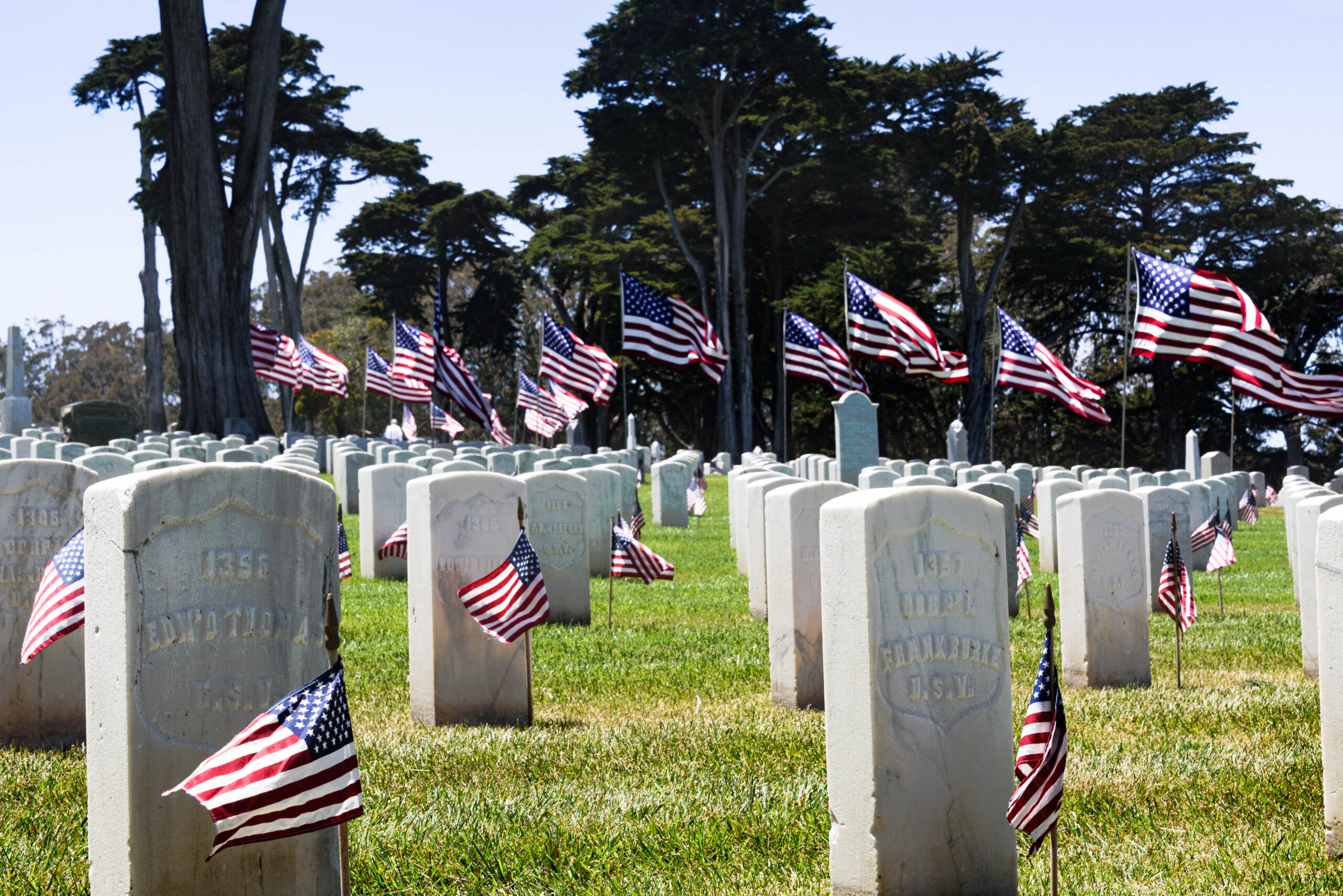 Memorial day weekend at Presidio National Cemetery