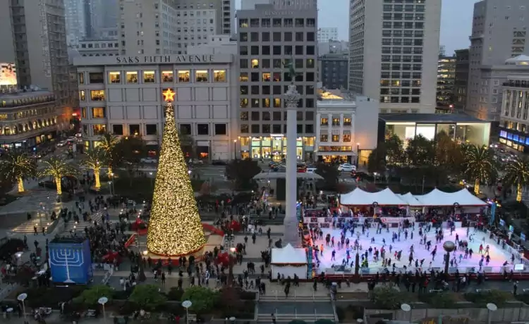 Celebrate Christmas at Union Square San Francisco