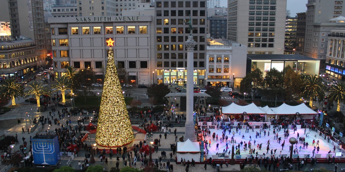 Christmas in Union Square, San Francisco